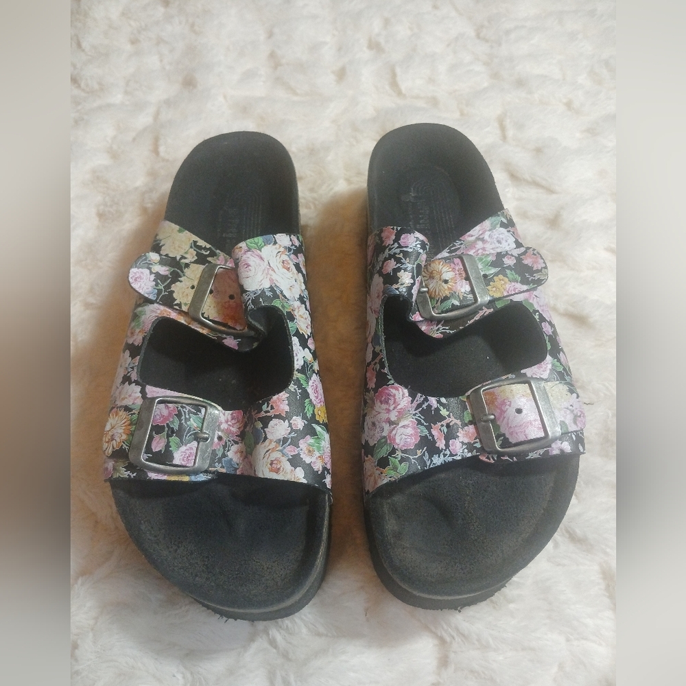 Jeffrey Campbell Y2K Floral Platform Sandals Womens Size US 6.5, EUR 37